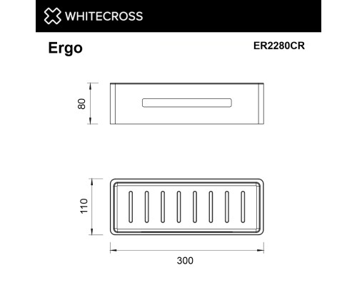 Полка для душа WHITECROSS Ergo (хром)