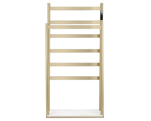Полотенцесушитель электрический напольный Wonzon&Woghand ESSEN, Браш золото WW-A407-BG
