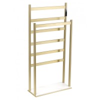 Полотенцесушитель электрический напольный Wonzon&Woghand ESSEN, Браш золото WW-A407-BG