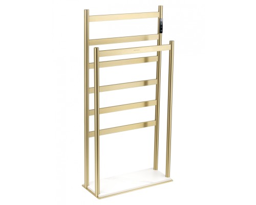 Полотенцесушитель электрический напольный Wonzon&Woghand ESSEN, Браш золото WW-A407-BG