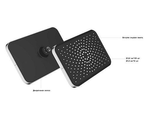 Верхний душ Vincea Inspire VSHD-3I4CCH, хром