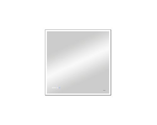 Зеркало Reflection Ghost с LED подсветкой, сенсором и часами 80х80