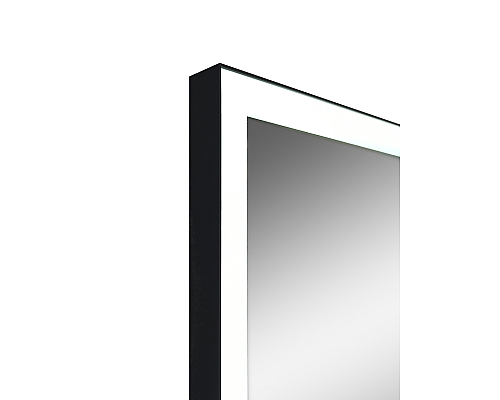 Зеркало Reflection Ghost с LED подсветкой, сенсором и часами 80х80