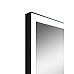 Зеркало Reflection Ghost с LED подсветкой, сенсором и часами 80х80