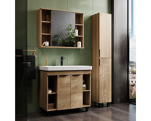 Пенал Onika Легран 30 напольный, дуб галифакс, универсальный