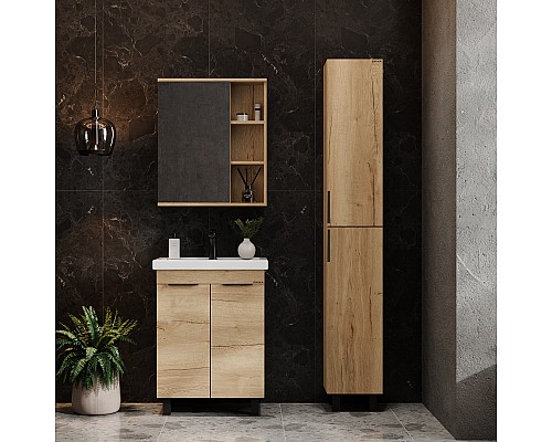 Пенал Onika Легран 30 напольный, дуб галифакс, универсальный