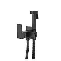 Комплект гигиенического душа AQG ARES со смесителем, черный матовый