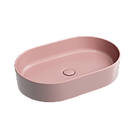 Чаша накладная овальная Ceramica Nova Element 60x38 Розовый Матовый