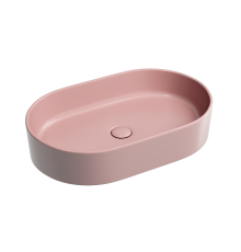 Чаша накладная овальная Ceramica Nova Element 60x38 Розовый Матовый