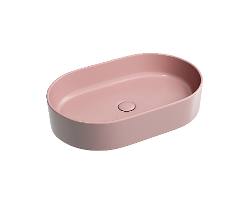 Чаша накладная овальная Ceramica Nova Element 60x38 Розовый Матовый