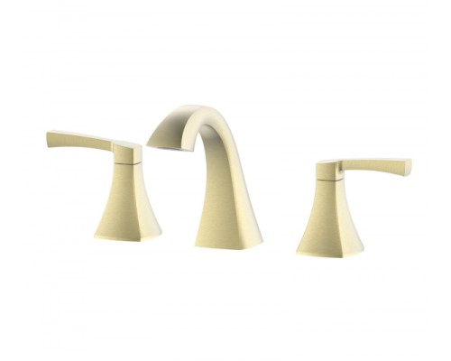 Смеситель для раковины на 3 отверстия Wonzon&Woghand, Брашированное золото