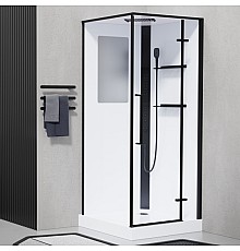 Душевая кабина Esbano ESKM90QDL 90x90x215 черный 