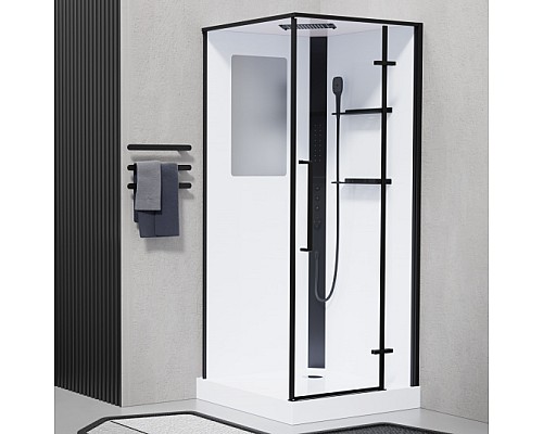 Душевая кабина Esbano ESKM90QDL 90x90x215 черный Душевая кабина Esbano ESKM90QDL 90x90x215 черный