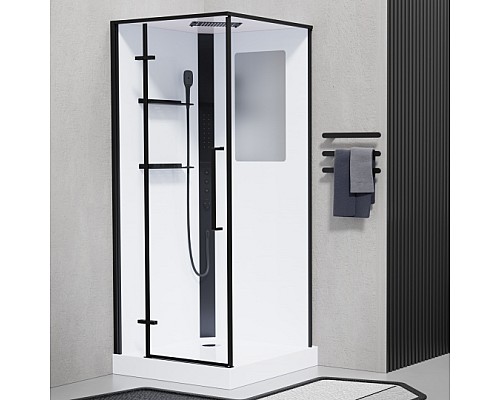 Душевая кабина Esbano ESKM90QDL 90x90x215 черный Душевая кабина Esbano ESKM90QDL 90x90x215 черный