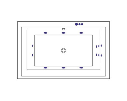 Ванна EXCELLENT Crown Lux 190x120 "SMART" (белый)