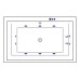 Ванна EXCELLENT Crown Lux 190x120 "SMART" (белый)