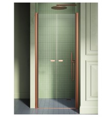 Дверь в нишу NEW TRENDY NEW SOLEO COPPER BRUSHED 120x195 брашированная медь
