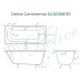 Ванна чугунная Delice Continental 170х70 с отверстиями под ручки