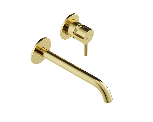 Смеситель для раковины SANCOS Etna с внутренней частью, брашированное золото, SC9004BG