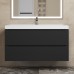 Тумба под раковину 100 см, Uperwood Tanos, черная матовая