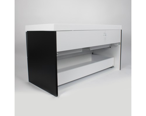 Тумба под раковину 100 см, Uperwood Tanos, черная матовая