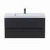 Тумба под раковину 100 см, Uperwood Tanos, черная матовая