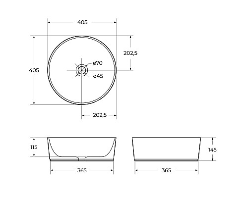 Раковина накладная BelBagno BB1342H300 Раковина накладная BelBagno BB1342H300