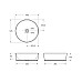Раковина накладная BelBagno BB1342H300
