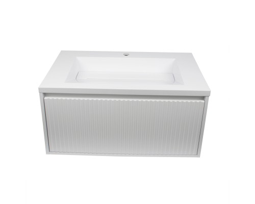 Тумба с раковиной 70 см, Uperwood Next Premium, белая, 1 ящик