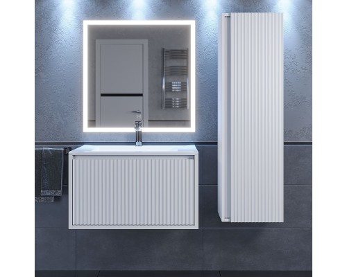 Тумба с раковиной 70 см, Uperwood Next Premium, белая, 1 ящик