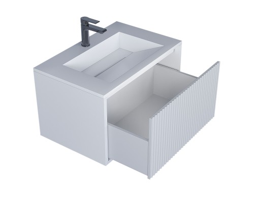 Тумба с раковиной 70 см, Uperwood Next Premium, белая, 1 ящик