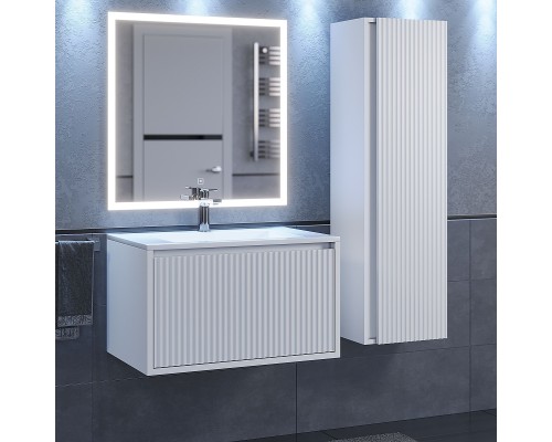 Тумба с раковиной 70 см, Uperwood Next Premium, белая, 1 ящик