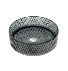Чаша накладная круглая Ceramica Nova Cristal 36x36 чёрный