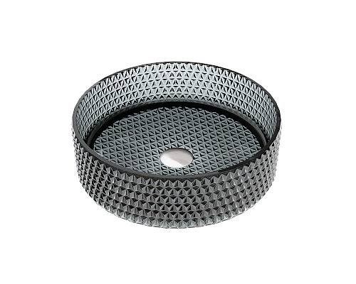 Чаша накладная круглая Ceramica Nova Cristal 36x36 чёрный