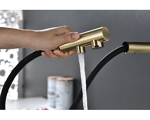 Смеситель для кухни Paulmark Serpentine Se213222-BR Бронза