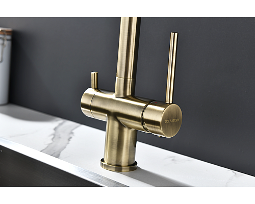 Смеситель для кухни Paulmark Serpentine Se213222-BR Бронза