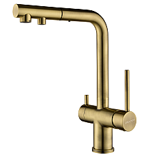 Смеситель для кухни Paulmark Serpentine Se213222-BR Бронза