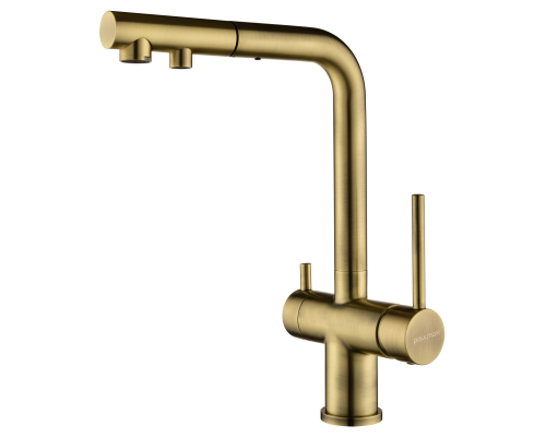 Смеситель для кухни Paulmark Serpentine Se213222-BR Бронза