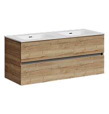 Тумба под раковину SANCOS Urban 1190х450х550, c двумя ящиками, дуб галифакс натуральный