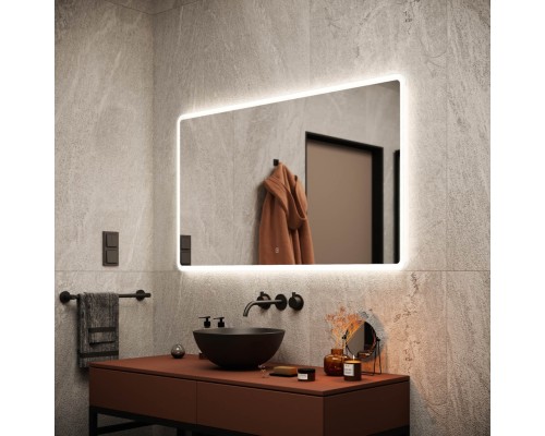 Зеркало для ванной комнаты SANCOS Arcadia 1200х700 с подсветкой