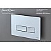 Клавиша смыва Iberica Blanca Esti-R 246x165, хром матовый, ABS пластик