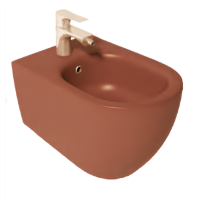 Биде ISVEA Infinity подвесной 365x530x400 терракотовый матовый 10NF41001-2U