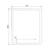 Зеркало для ванной Comforty Лотос-60 LED-подсветка, бесконтактный сенсор