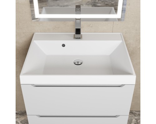 Тумба под раковину 60 см, Uperwood Tanos, белая матовая
