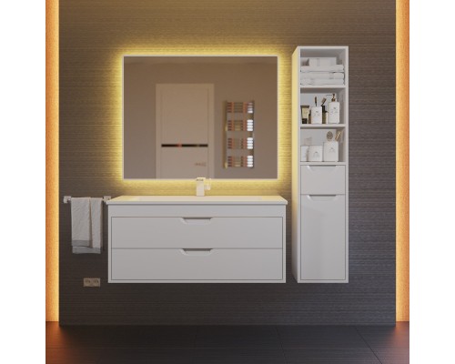 Тумба с раковиной подвесная Uperwood Modul 97х45х57 см, белая матовая