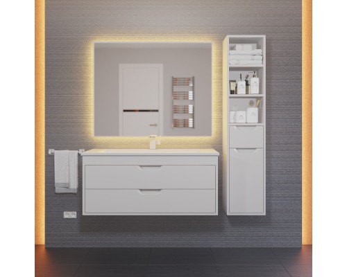 Тумба с раковиной подвесная Uperwood Modul 97х45х57 см, белая матовая