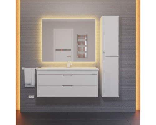 Тумба с раковиной подвесная Uperwood Modul 97х45х57 см, белая матовая