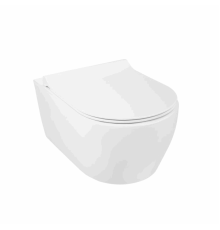 Безободковый подвесной унитаз Арк Лайн (Arc Line) 54 cm с крышкой Рома (Roma)