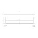 Полотенцедержатель Cezares Slider SLIDER-THD-60-01 двойной Хром