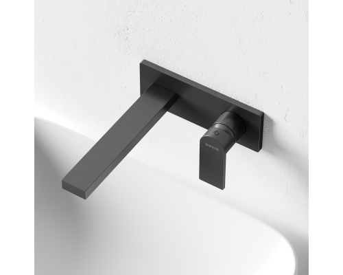 Смеситель для раковины SANCOS Studio c внутренней частью, вороненая сталь, SC9017GG